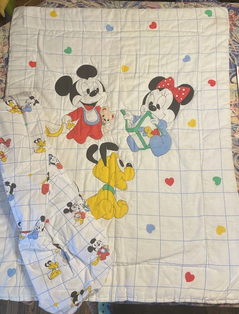 Vintage mickey best sale mouse crib bedding