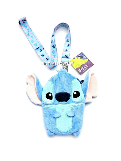 DISNEY LILO & Stitch Lanyard ID Key Ticket Annual Pass Holder Pouch ...