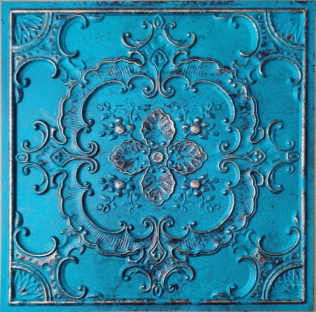 Distressed ceiling tiles Faux tin DCBBG decor wall panel PL19 10pcs/lot