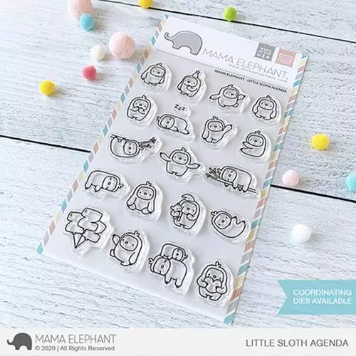 Mama Elephant, Clear Stamp, Little Sloth Agenda