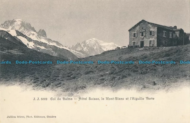 R005711 Balsamkragen. Hotel Suisse le Mont Blanc et l Aiguille Verte. Jullien Fr