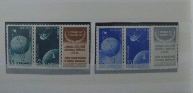 Rumänien 1957 Erster Sowjetischer Erdsatellit MiNr1677-1680 **/MNH/Postfrisch