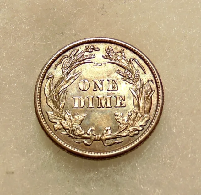 1910-P Barber Dime - Better Date - Very Pretty Choice AU+ Coin - FREE SHIPPING