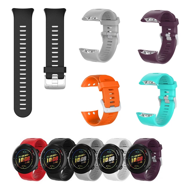 Bracelet en silicone pour Garmin Forerunner 45 45s, bracelet de montre  intelligent, bracelet de remplacement sport