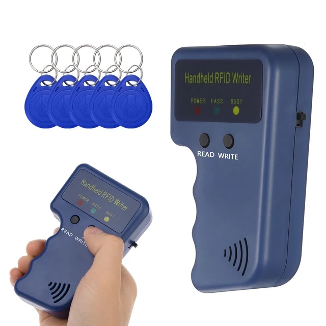HANDHELD RFID ID Card Copier Key Reader Writer Duplicator 125KHz with