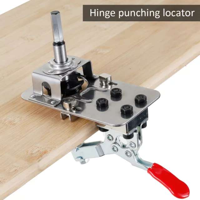 35mm Door Hinge Jig Adjustable Cabinet Door Hinge Hole Opener Locator with SuzD]