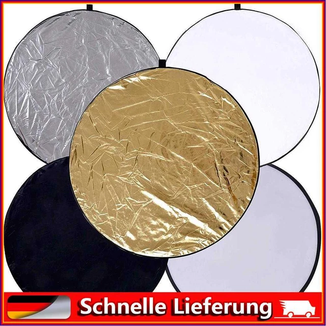 Fotorreflector redondo plegable 5 en 1 para varias fotos (60 cm)