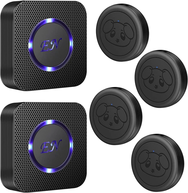 Dog Door Bell Wireless Doggie Doorbells for Potty Training with Warterproof Touc