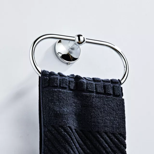 Anillo toalla de latón toalla mala estante cobre toalla anillo