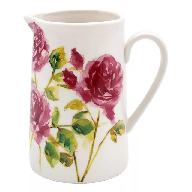 Rose Garden Pink Roses Fine China Milk Jug