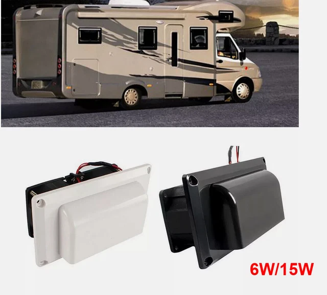 Wohnmobil Abluftventilator Schwarz | 12V Dachlüftung Für Camper & Wohnwagen | Leiser Betrieb