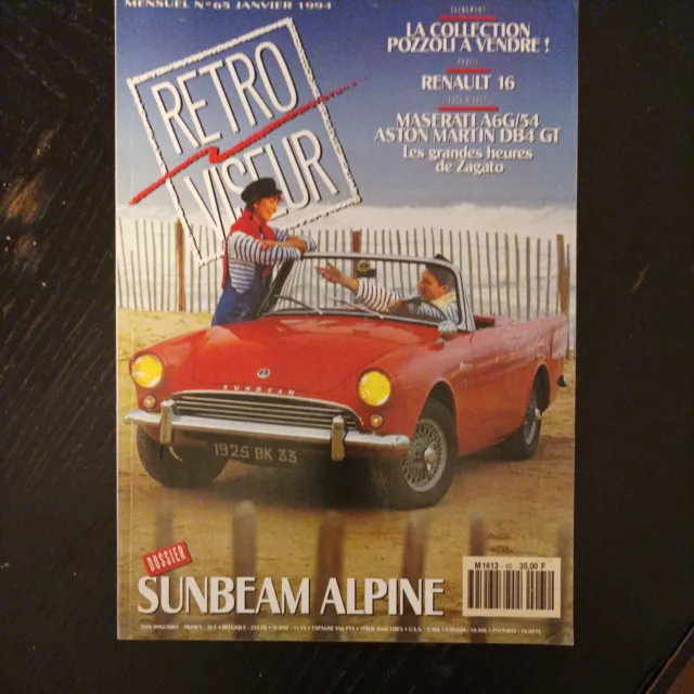 Retroviseur 65 Sunbeam Alpine Tiger Maserati A6G Aston Martin Db4 Gt Bsa 750