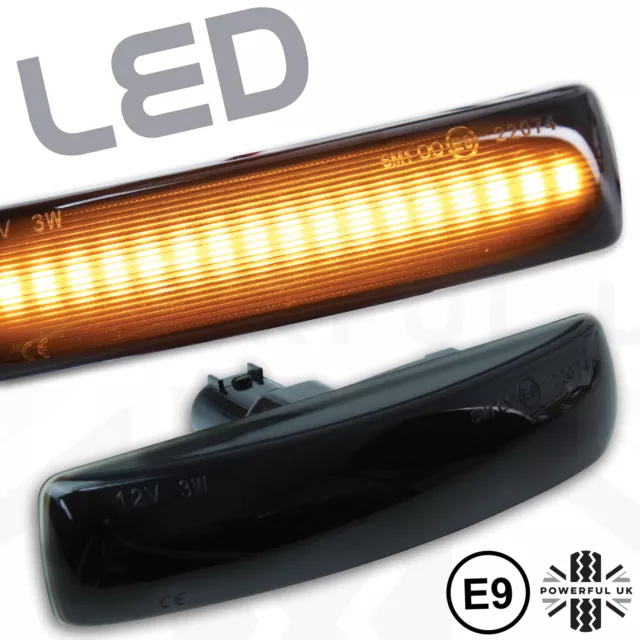 Smoked LED Side Repeaters for Freelander 2 Pair Indicators