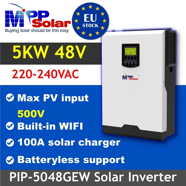 Onduleur Solaire MPPT WiFi OFF/ECO MAX - Commande à Distance - 100W Max - Neuf