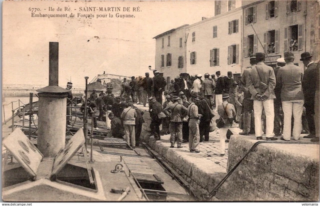 Carte Postale Ancienne Ile De Ré St-Martin - Bagne Guyane (1392795) - Voyageée