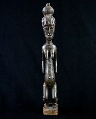 Art African tribal - Antique Asia Usu Baoulé Billiards Ball - Sculpture 44,5 CMS