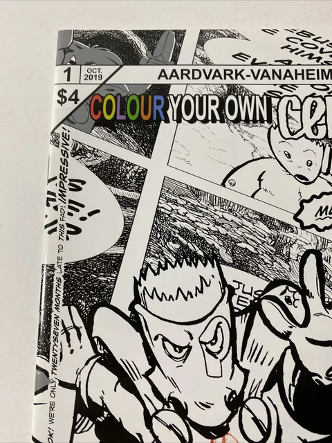 Aardvark Vanaheim Comics Cerebus #1 Color Your Own Cerebus In Hell 2017 3