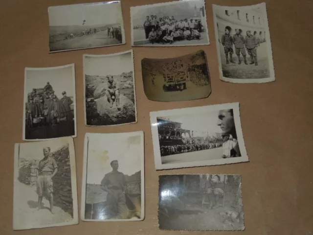 Fotografie Militari Blocco Di 10 Fotografie Penso Coloniali E Non De Anni '30