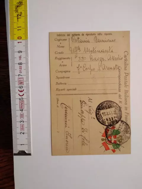 cartoline postali posta militare in franchigia e di corrispondenza esercito 1916