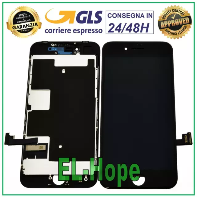 Display Lcd Per Apple Iphone 8 8G Touch Screen Vetro Schermo Nero Pari Originale