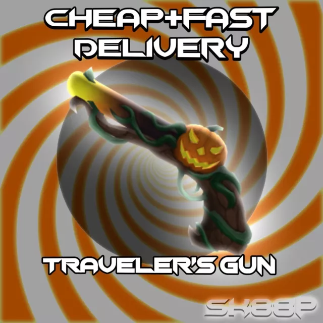 MM2 HALLOWEEN *NEW* TRAVELER'S GUN MONTAGE (Murder Mystery 2) 