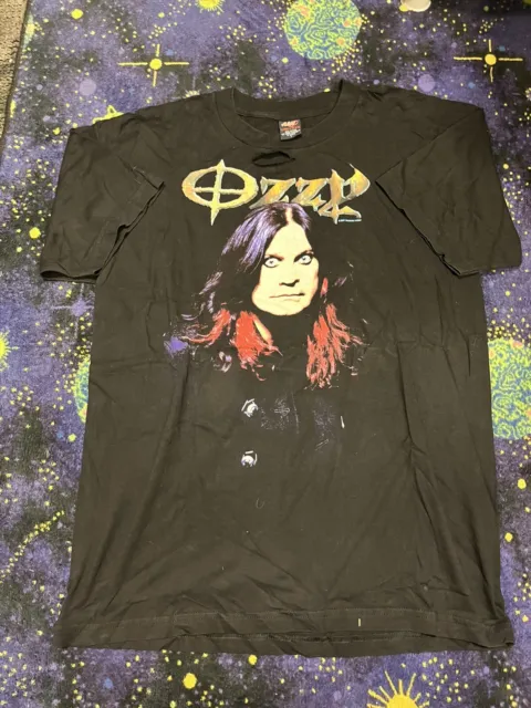 Vintage Ozzy Osbourne Prince Of Darkness 2001 T-shirt Large Read Description !