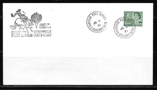 Canada - 1971 Calgary Stampede Post Office Cachet - Special Event Cover