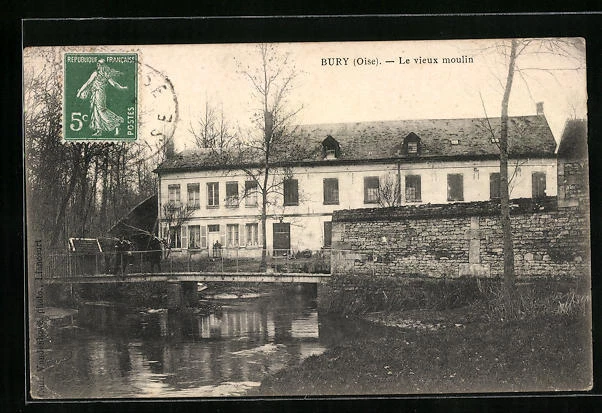 CPA Bury, Le vieux moulin