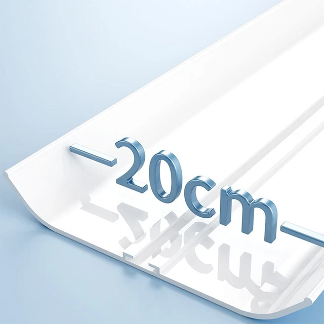 Déflecteur D'Air Pour Climatisation - Guide Vent Perforé ABS 90x27 Cm, Réglable 180°, Maison/Bureau - 8