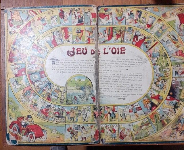 Ancien Jeu De Société En Carton - Jeu Des Petits Chevaux / Courses Hippiques - Très Bon état