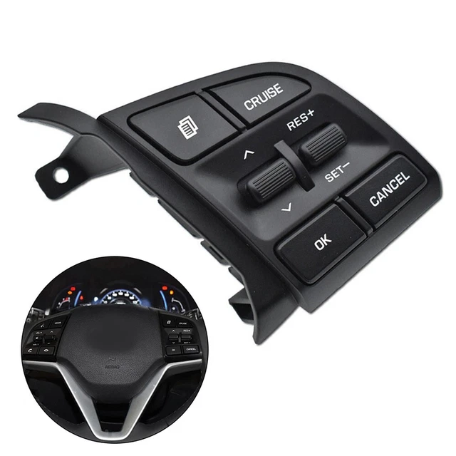 Bouton Multifonction Au Volant Pour Hyundai Kona - Compatible Avec Références 96710-J9530TMT / 96720-J9620TMT - 13