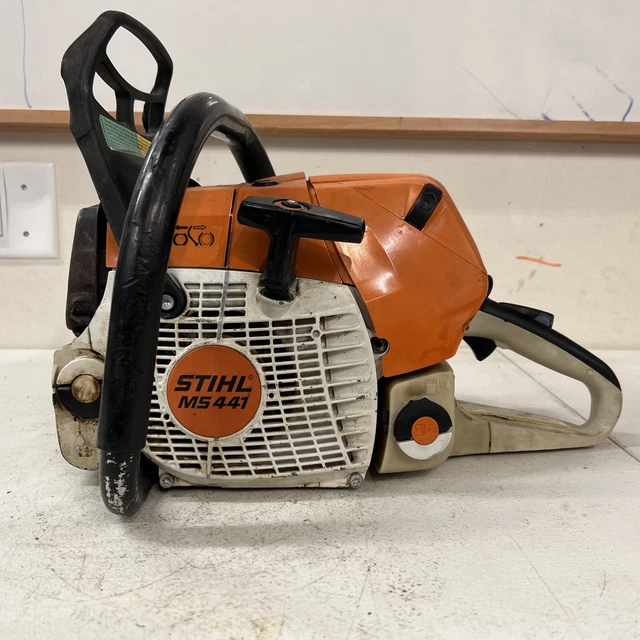 STIHL MS441 MAGNUM Chainsaw Power Head Only Runs Good FREE SHIPPING