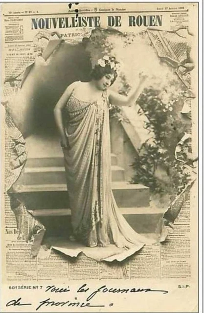 76.Newist Of Rouen .Woman In A Hollow Newspaper