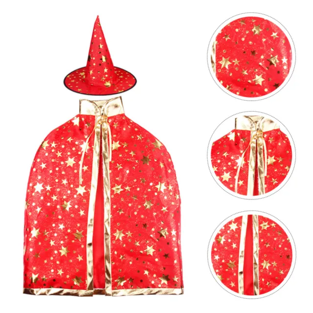 Mantello bambini mantello magico con cappello mantello Halloween ballo di fine anno