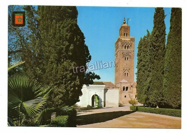 cpm Maroc MARRAKECH - Entrée de la mosquée - la Koutoubia