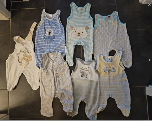 Babykleidung Paket Strampler Babyhosen 7 Teile Baby SET Gr 62 TOP Angebot