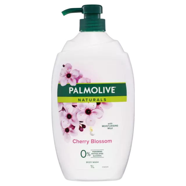 Palmolive Naturals Body Wash 1 Litre Moisturising Milk - Cherry Blossom