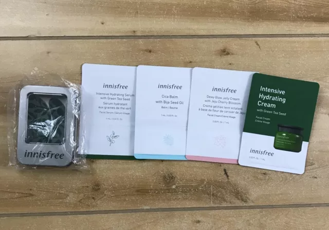 innisfree SAMPLES - Serum, Moisturizer, Cica Balm, Dewy Glow, Undereye patches