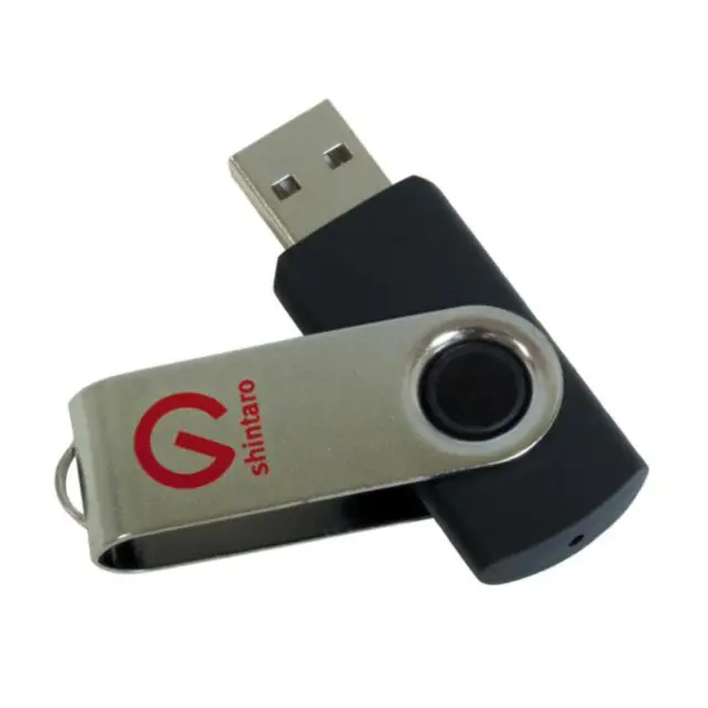 Shintaro 32GB Rotating Pocket Disk USB3.2 Gen 1 - Backwards compatible with USB