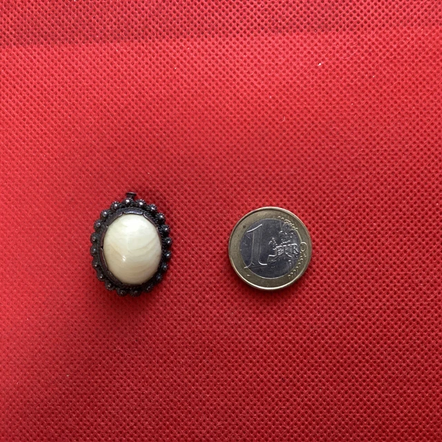 Broche Ancienne En Argent Filigrané Poinçon 920 - Motif Jonquille - Vintage - Excellent état