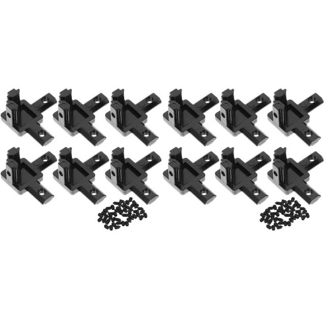 12 pièces pratique connecteur de profil en aluminium support d'angle intérieur