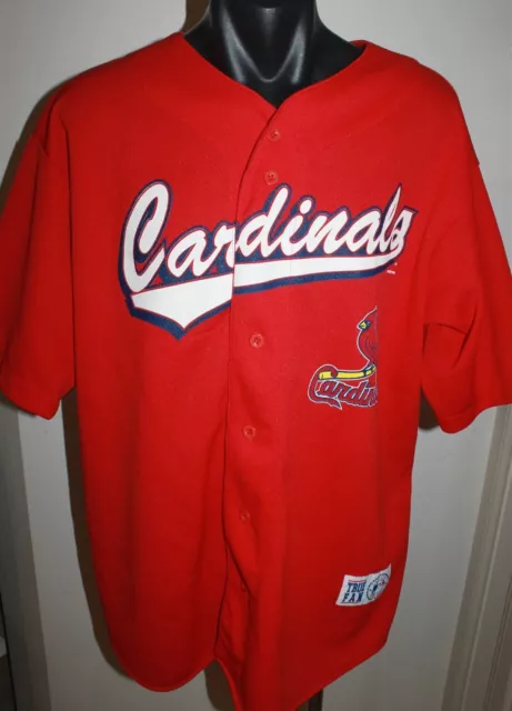 MLB St. Louis Cardinals Major League Baseball Jersey Shirt McGwire 25 Lrg 1999