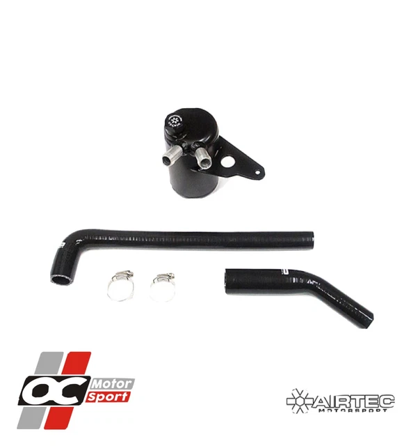 AIRTEC MOTORSPORT OIL Catch Can For Fiesta St180 Black Hoses Oc