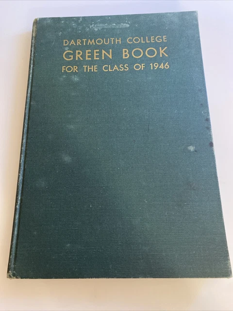 Dartmouth Class of 1946, Green Book Dartmouth College Yearbook sld