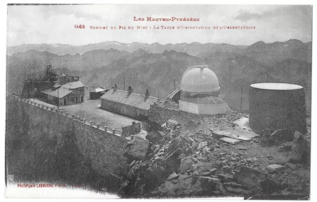 L'Observatoire du Pic du Midi Hautes Pyrénées (65) CPSM écrite timbrée ~1920