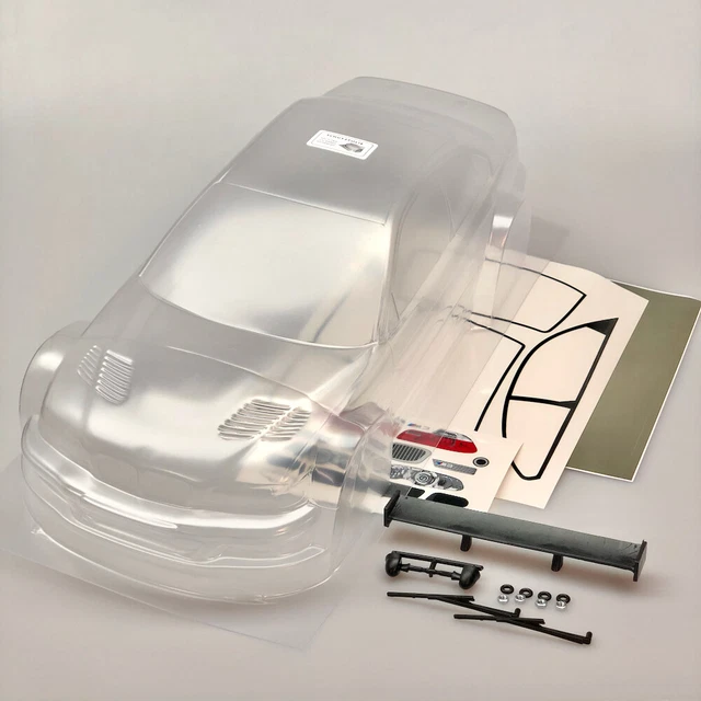 RC CAR BODYWORK 110 Unpainted BMW M3 GTR with Spoiler Mirror