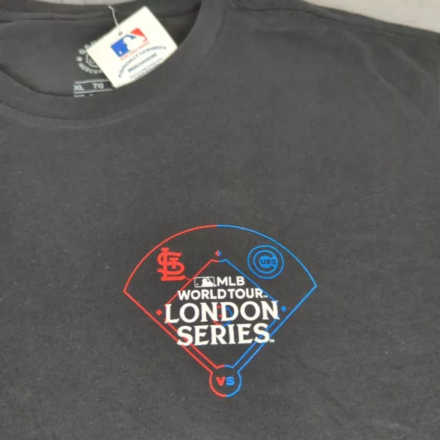 St Louis Cardinals Shirt Chicago Cubs World Tour London Series Black Men XL