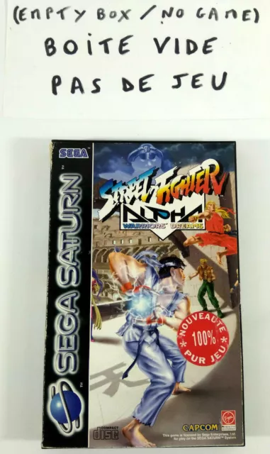 Sega Saturn VF  Boite vide Street Fighter Alpha Warriors PAS DE JEU  Envoi suivi