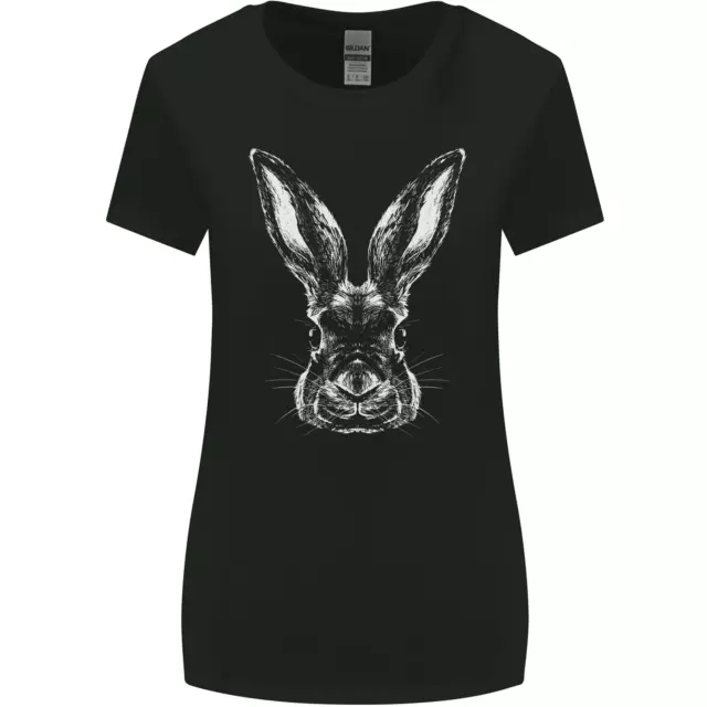Un Coniglio Testa Donna più Ampia Taglio T-Shirt