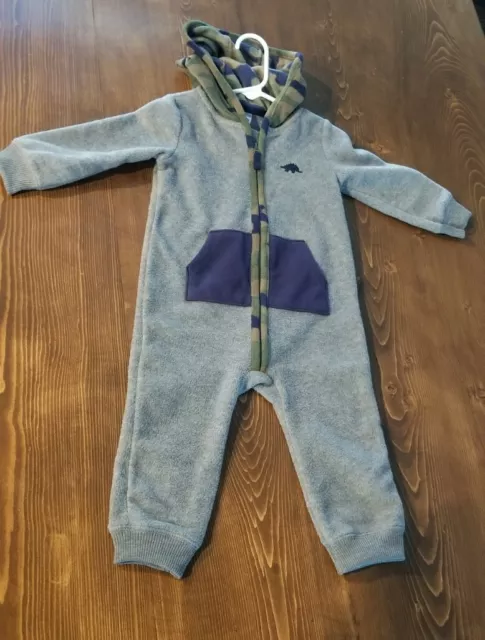 Carters Baby Boy Fleece Jumpsuit Fall Romper Camo 18 Months One Piece